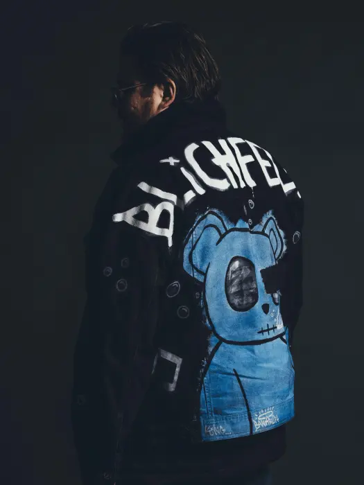 Painted jacket, back